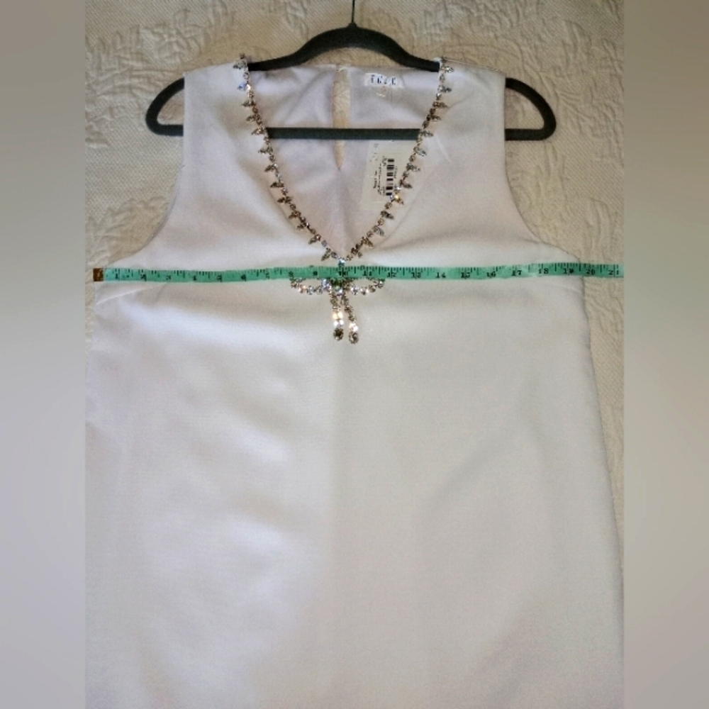 TCEC Women's white Mini Dress Size L - Picture 7 of 8